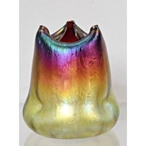 Loetz Phaenomen Genre 1/483 Iridescent‎ Art Nouveau Vase Bohemian c.1900